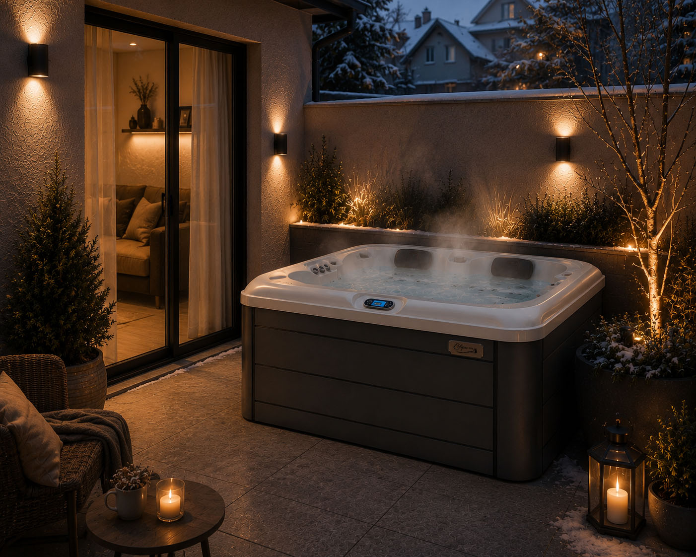 Eclipse Spa Nido im Außenbereich