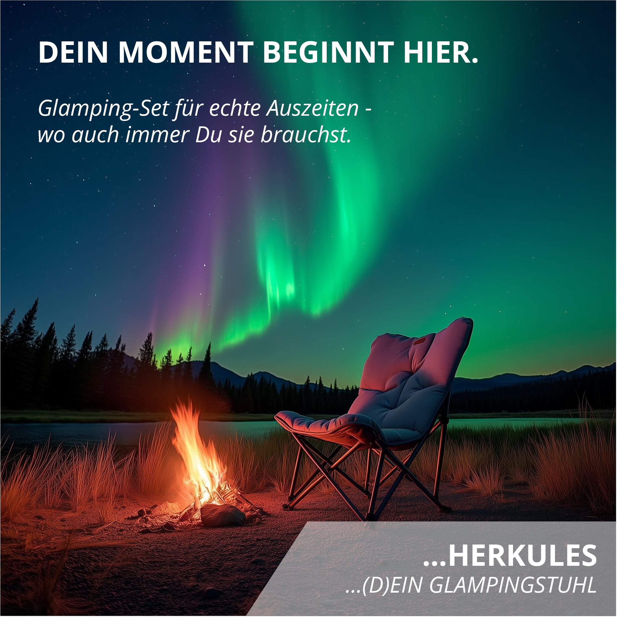 Campingstuhl HERKULES mit Hülle