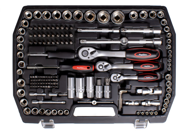 Werkzeugkoffer mit Trolleyfunktion gefüllt mit Werkzeug 299 tlg.