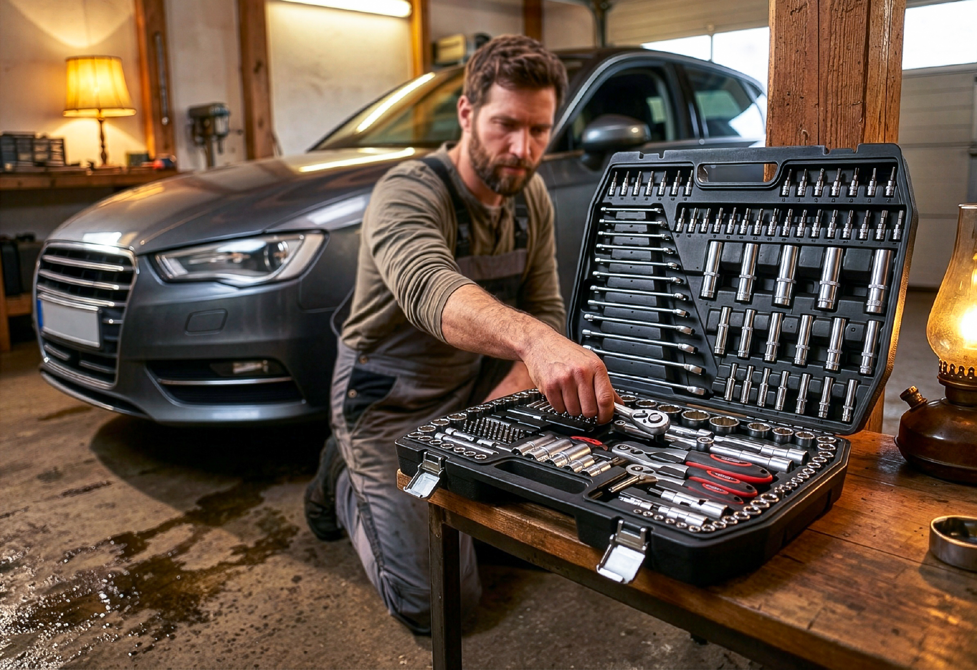 Ratschenkoffer Steckschlüssel Satz Premium XXL 216-teilig